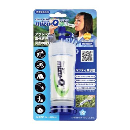 攜帶型濾水器 mizu-Q PLUS｜1 秒濾髒水，接寶特瓶就能用